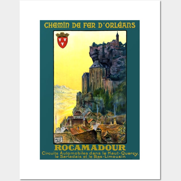 Vintage Travel Poster France Rocamadour Wall Art by vintagetreasure